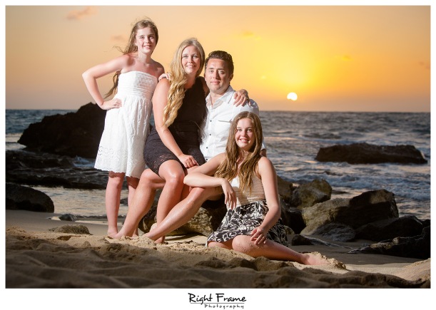 Sunset Family Photos near Four Seasons Resort Oahu Ko Olina