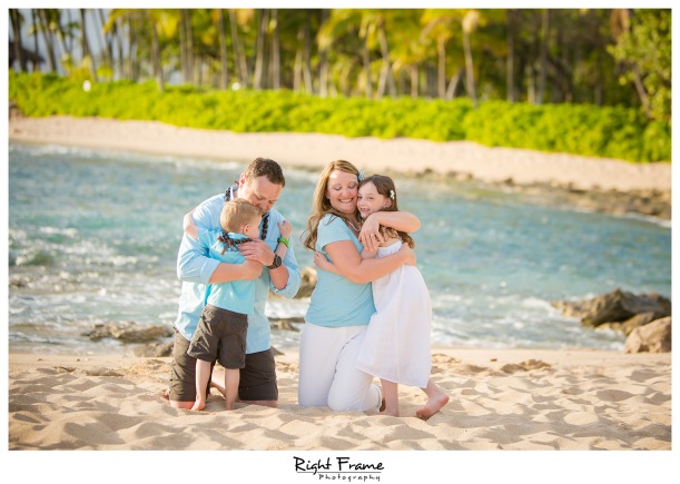 Sunset Family Beach Pictures at Ko Olina Oahu Hawaii