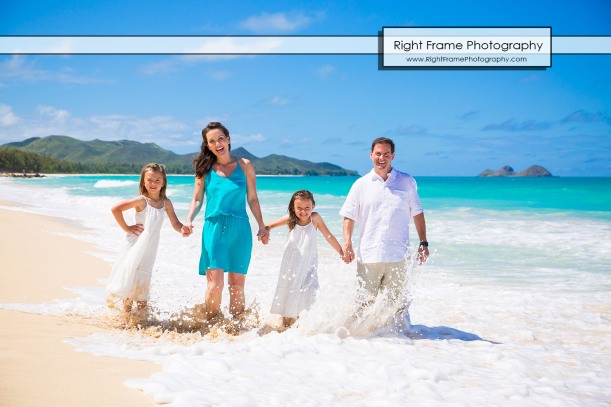 Family Beach Portraits near Kailua Oahu Hawaii