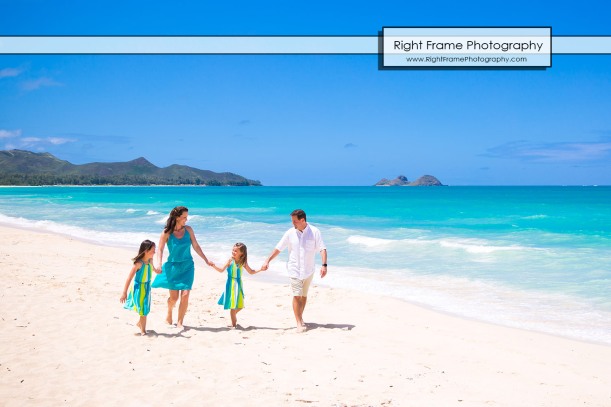 Family Beach Portraits near Kailua Oahu Hawaii